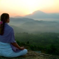 I stock meditating lady
